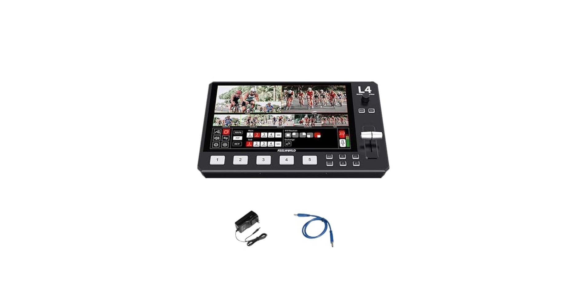 Amazon | FEELWORLD L4 マルチカメラビデオミキサー